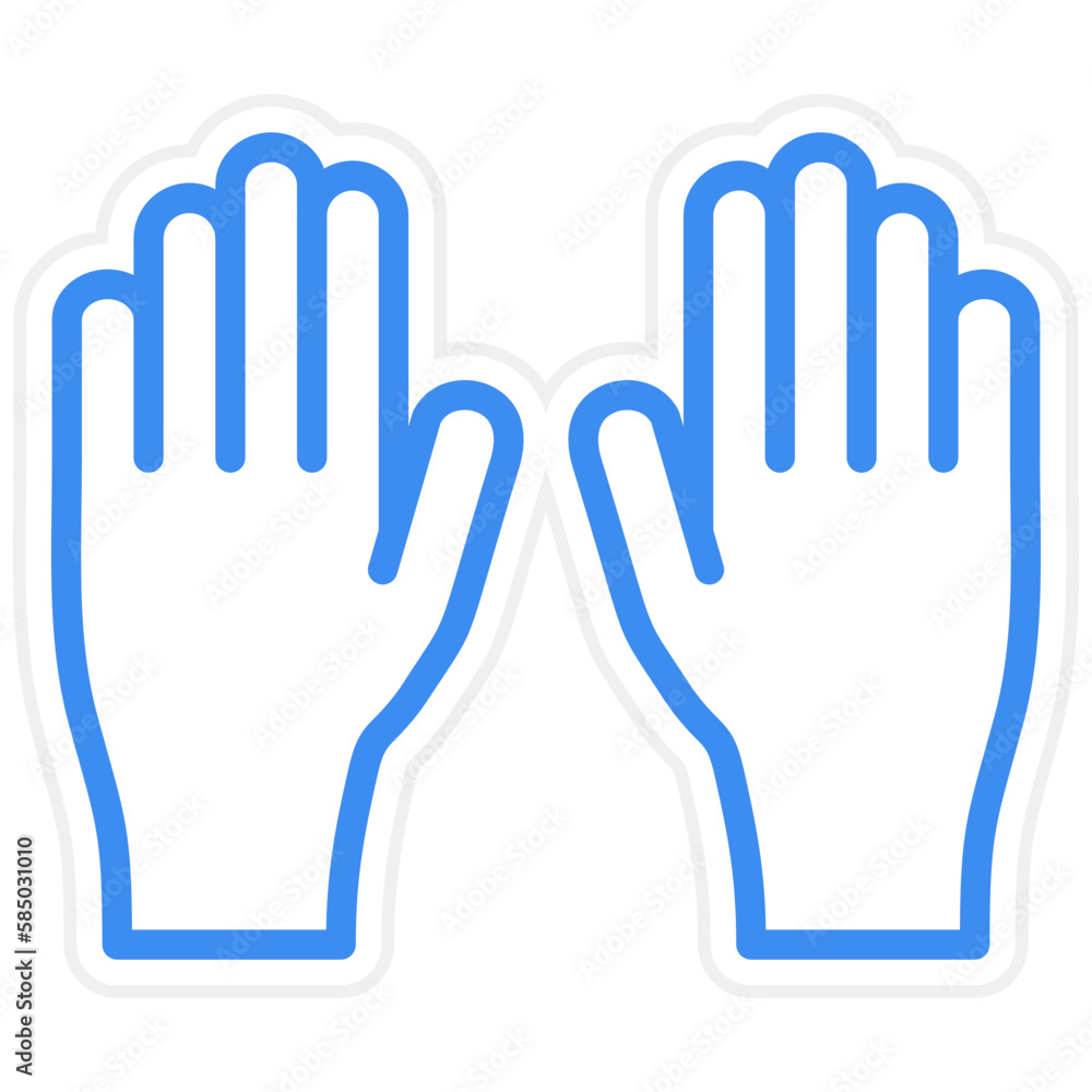 Obraz premium Vector Design Gloves Icon Style