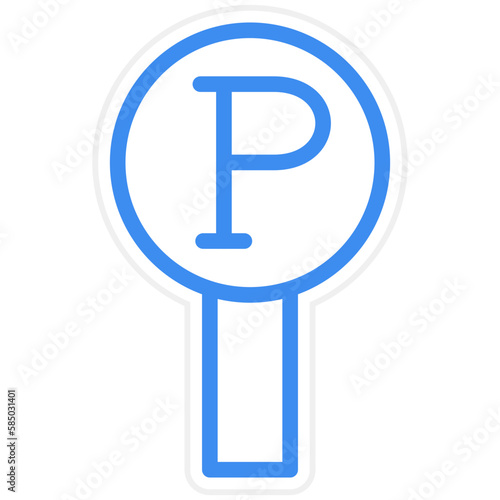 Vector Design Parking Icon Style