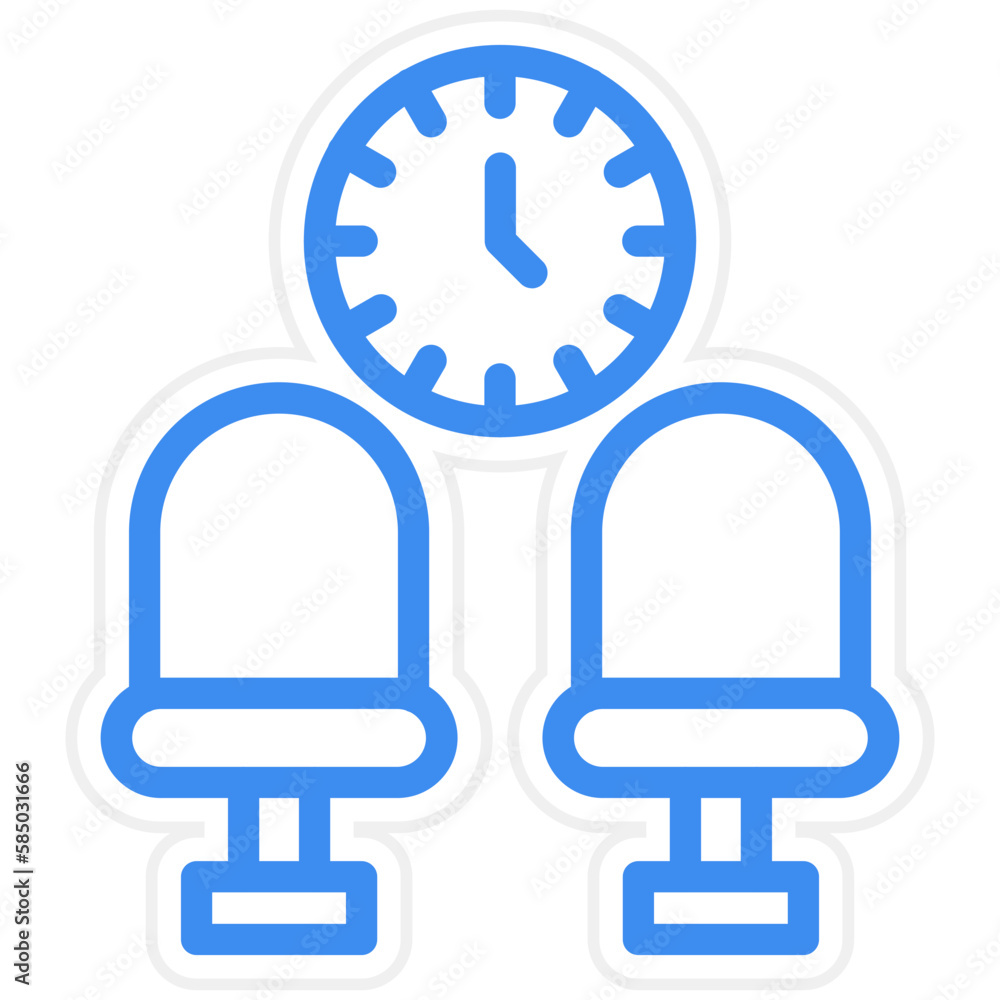 Vector Design Waiting Room Icon Style Vector Design Waiting Room Icon Style