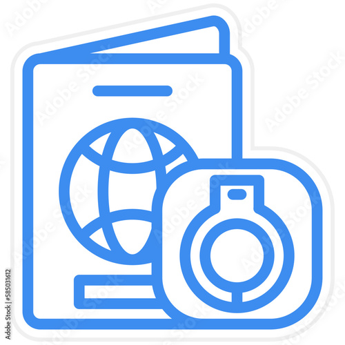 Vector Design Deported Icon Style