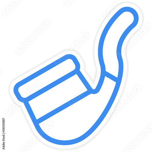 Vector Design Smoking Pipe Icon Style