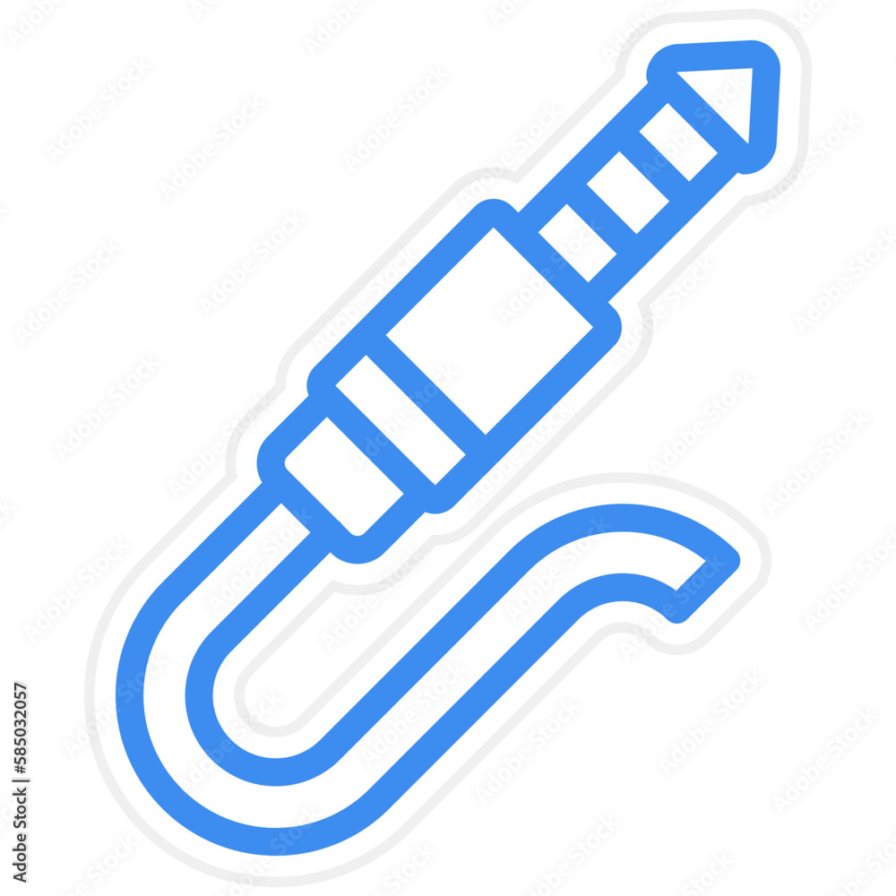 Vector Design Audio Cable Icon Style Vector Design Audio Cable Icon Style