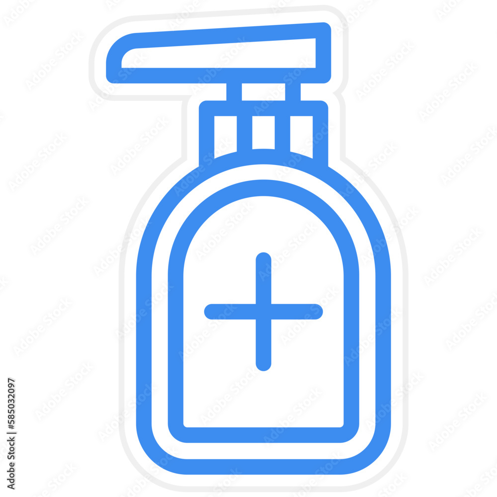 Obraz premium Vector Design Hand Sanitizer Icon Style