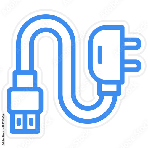Vector Design Adapter Icon Style