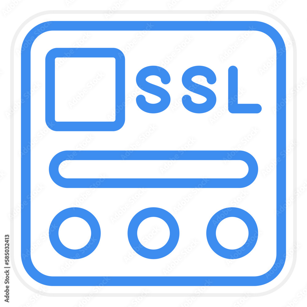 Vector Design SSL File Icon Style Vector Design SSL File Icon Style