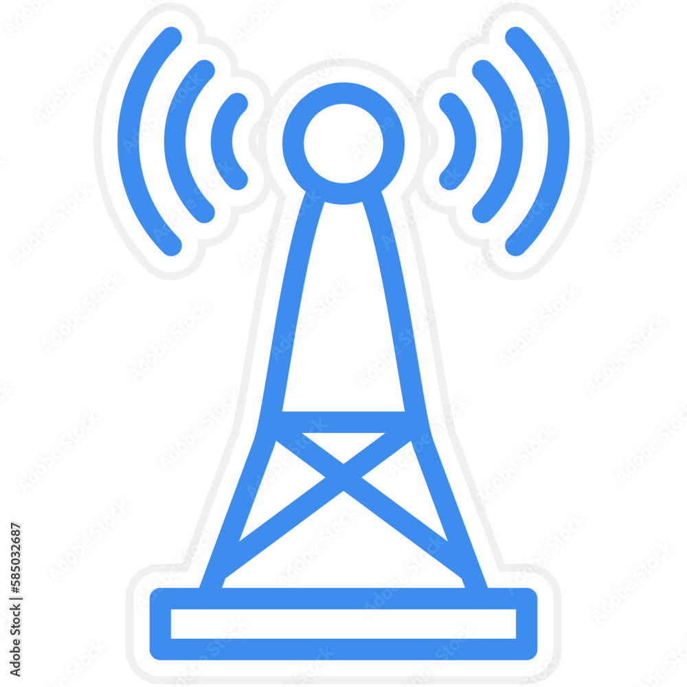 Vector Design Signal Tower Icon Style Vector Design Signal Tower Icon Style