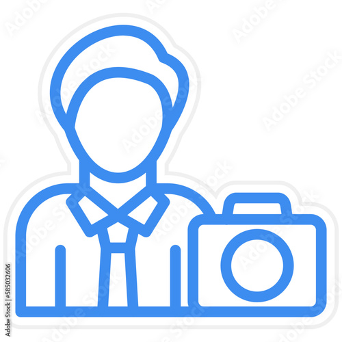 Vector Design Cameraman Icon Style