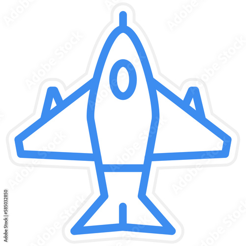 Vector Design Jet Icon Style