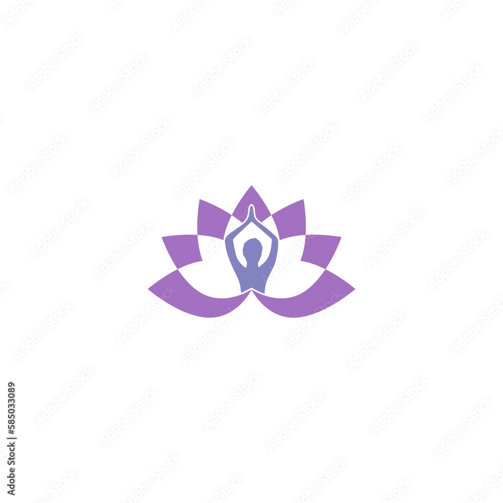 Meditation yoga logo template icon design isolated on white background Meditation yoga logo template icon design isolated on white background