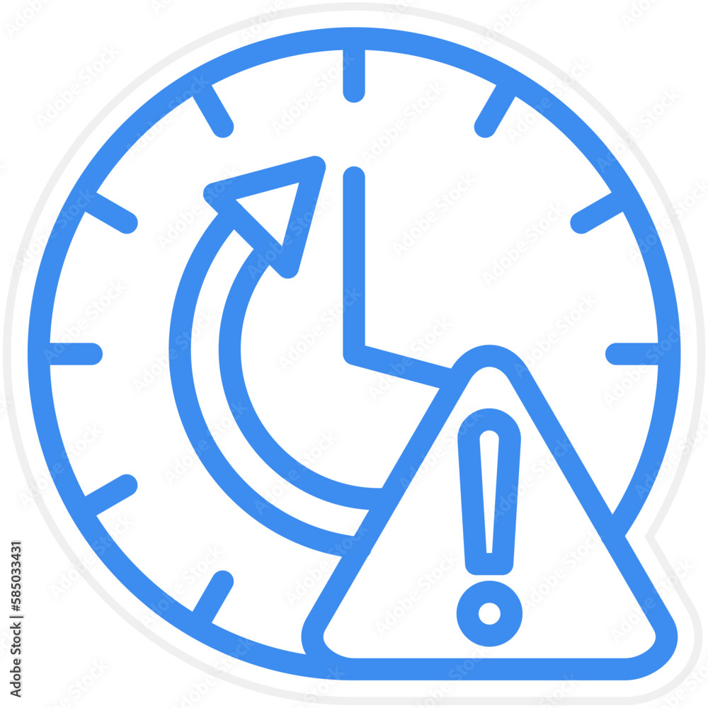 Vector Design Time Alert Icon Style Vector Design Time Alert Icon Style