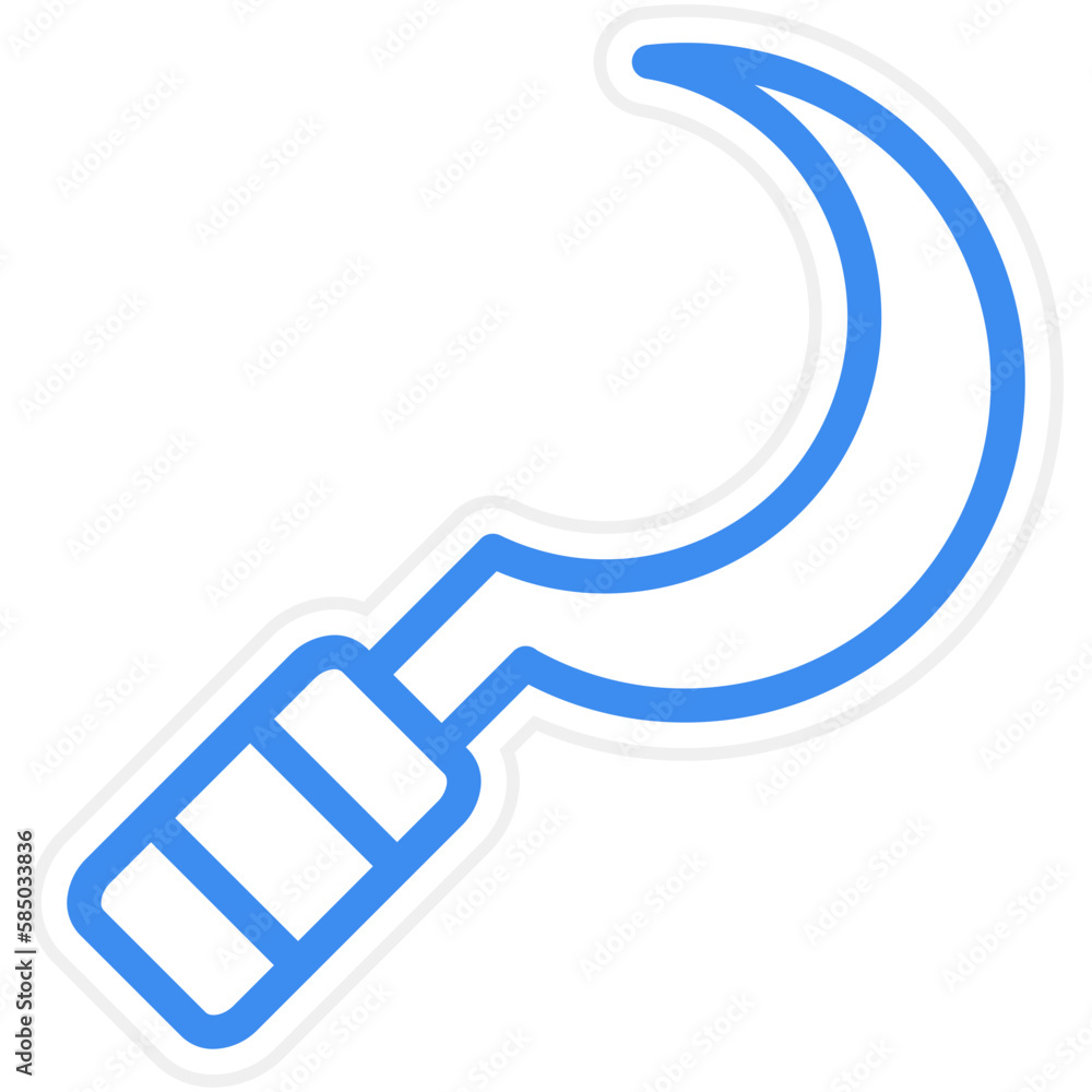 Vector Design Sickle Icon Style Vector Design Sickle Icon Style