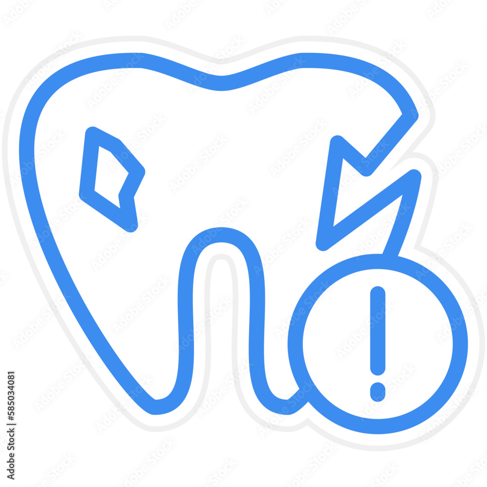 Vector Design Tooth Problem Icon Style Vector Design Tooth Problem Icon Style