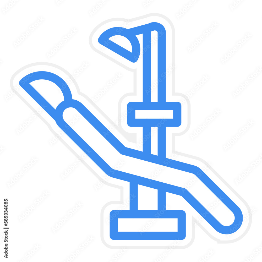 Vector Design Dental Chair Icon Style Vector Design Dental Chair Icon Style