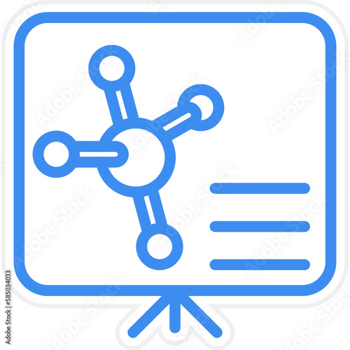 Vector Design Chemistry Lecture Icon Style