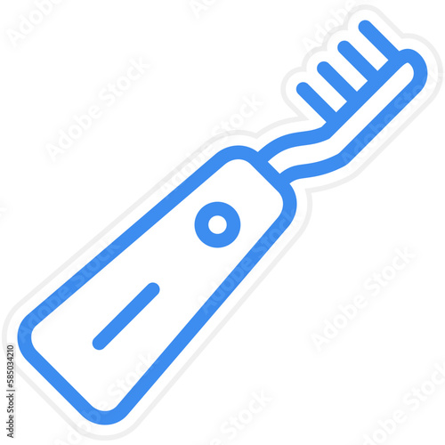 Vector Design Electric Toothbrush Icon Style