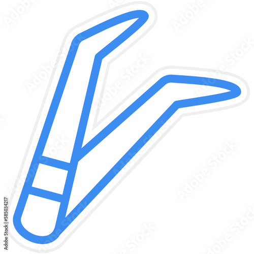 Vector Design Tweezers Icon Style