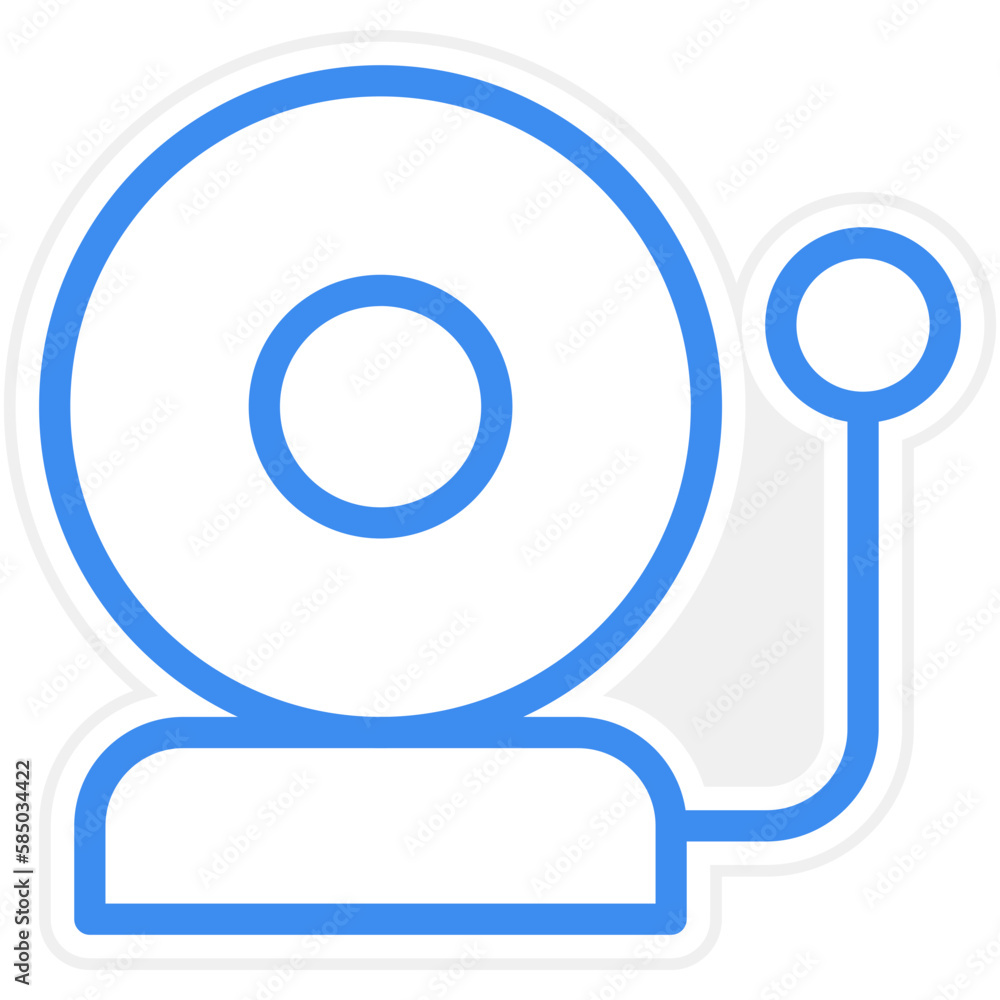 Vector Design Firefighter Bell Icon Style Vector Design Firefighter Bell Icon Style