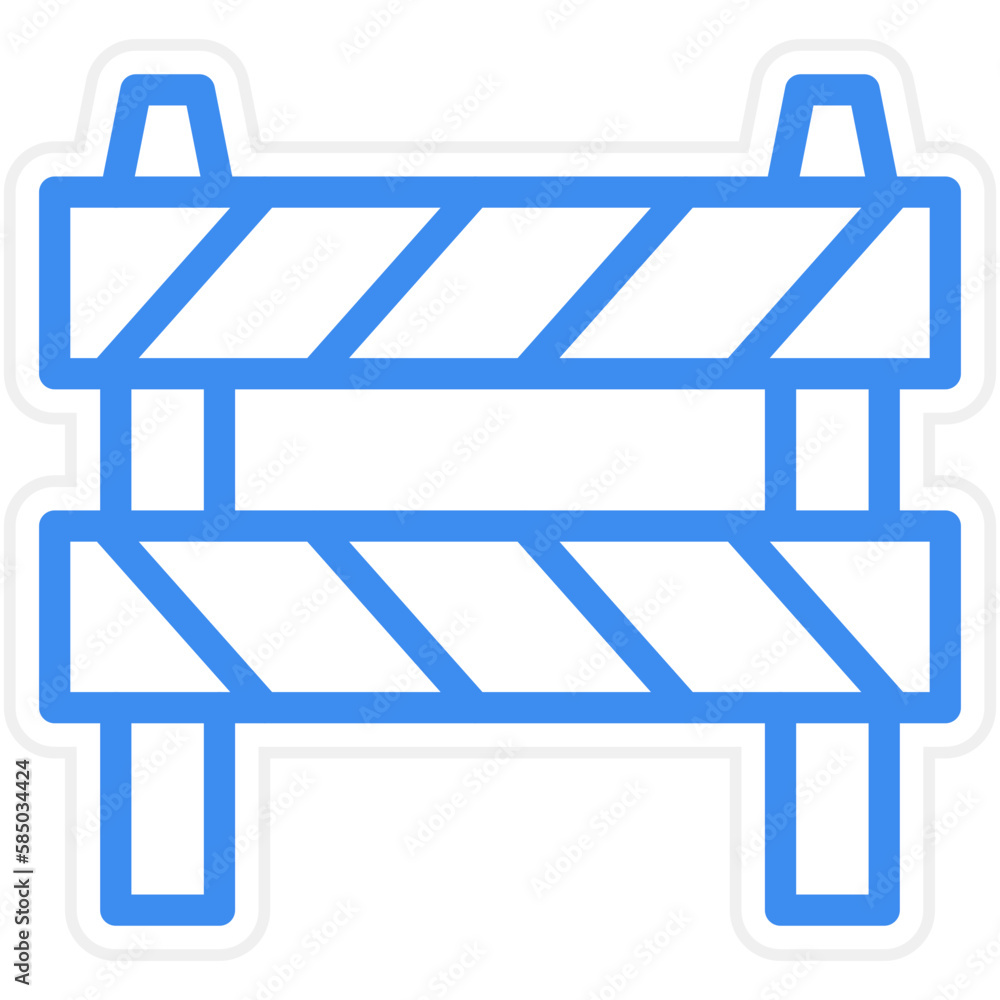Obraz premium Vector Design Barrier Icon Style