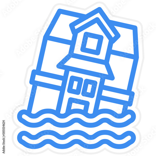 Vector Design Flood Icon Style