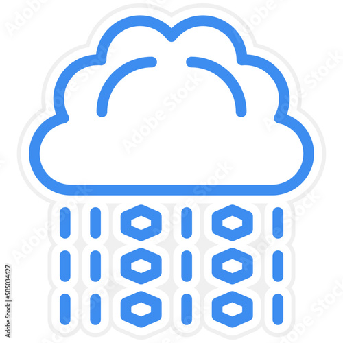 Vector Design Hail Icon Style