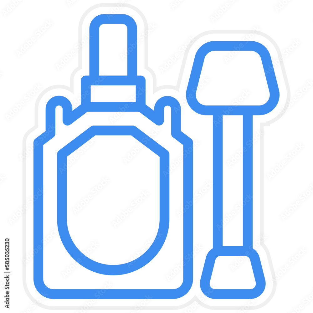 Vector Design Correction Fluid Icon Style Vector Design Correction Fluid Icon Style