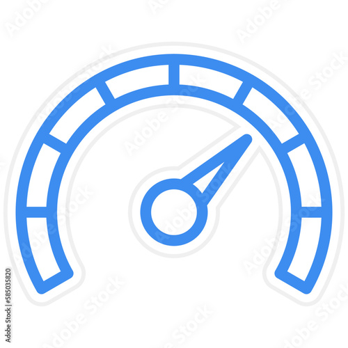 Vector Design Tachometer Icon Style