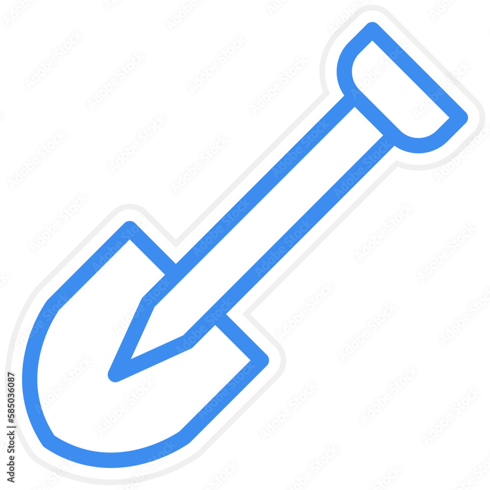 Vector Design Shovel Icon Style Vector Design Shovel Icon Style