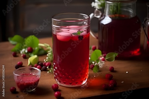glass of currant juice