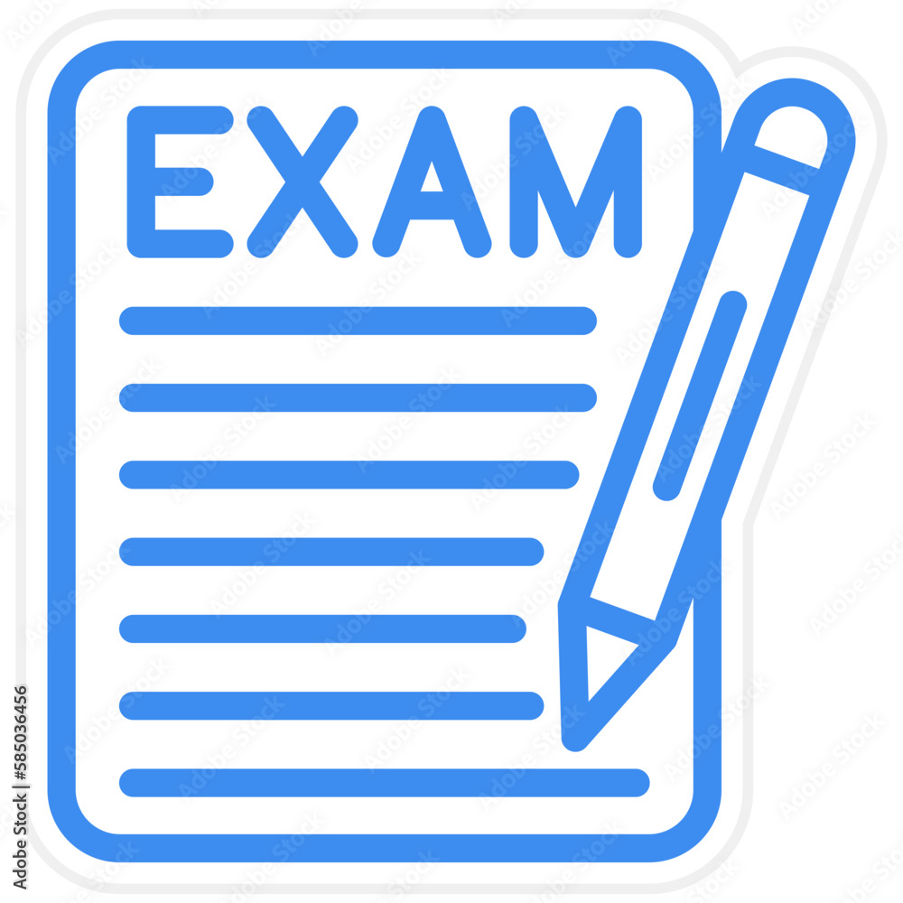 Vector Design Exam Icon Style Vector Design Exam Icon Style