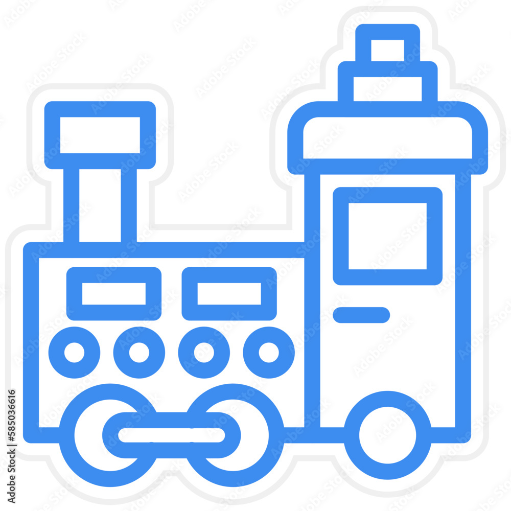 Vector Design Train Toy Icon Style Vector Design Train Toy Icon Style