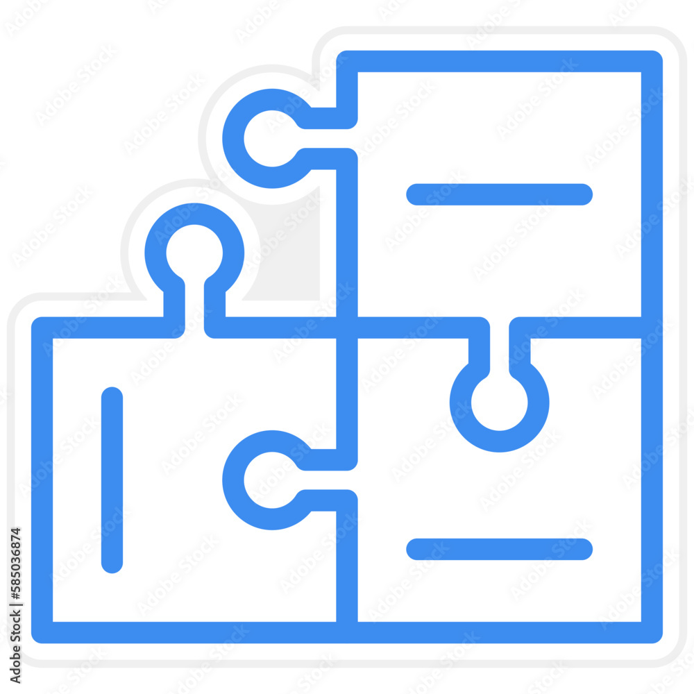Vector Design Puzzle Icon Style Vector Design Puzzle Icon Style
