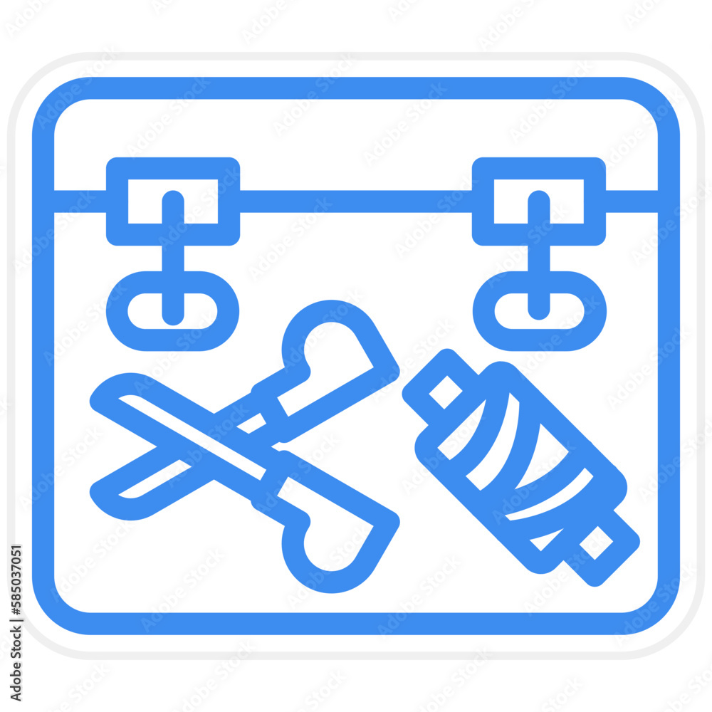 Vector Design Sewing Box Icon Style Vector Design Sewing Box Icon Style