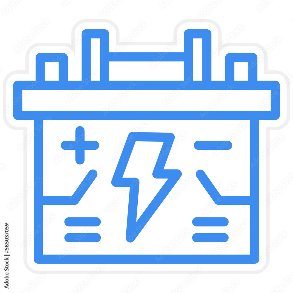 Vector Design Accumulator Icon Style Vector Design Accumulator Icon Style