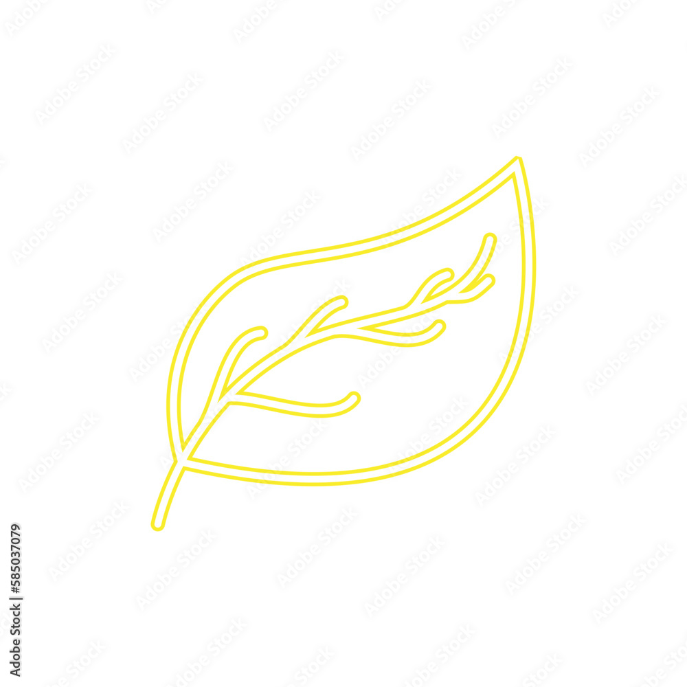 Fototapeta premium Neon Leaf