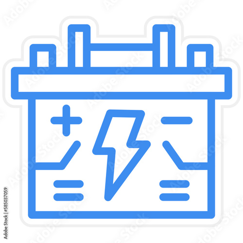 Vector Design Accumulator Icon Style