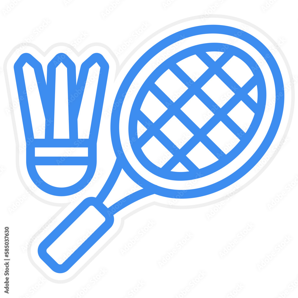 Vector Design Badminton Icon Style Vector Design Badminton Icon Style