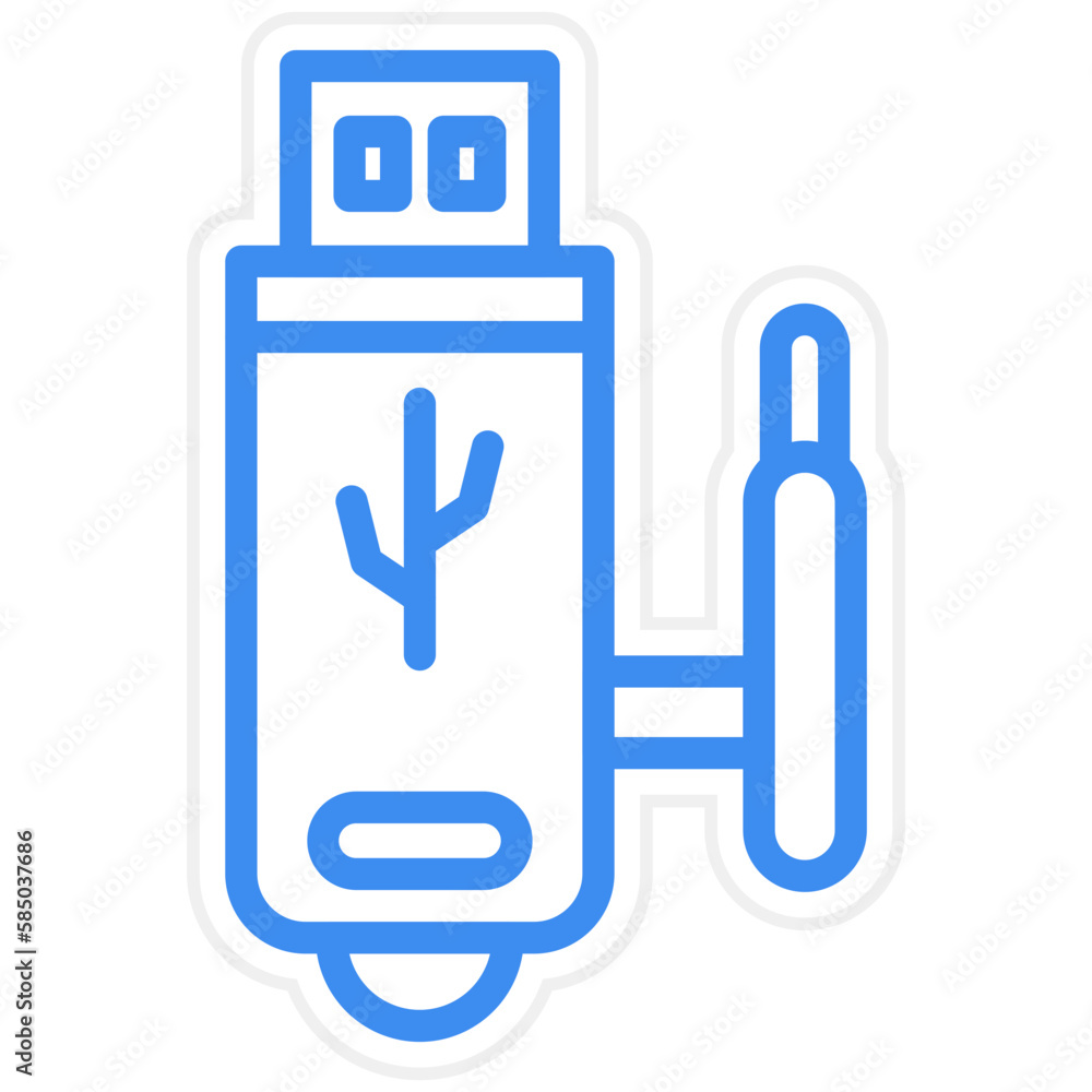 Vector Design USB Wifi Icon Style Vector Design USB Wifi Icon Style