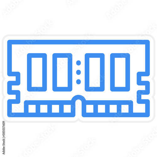 Vector Design RAM Icon Style