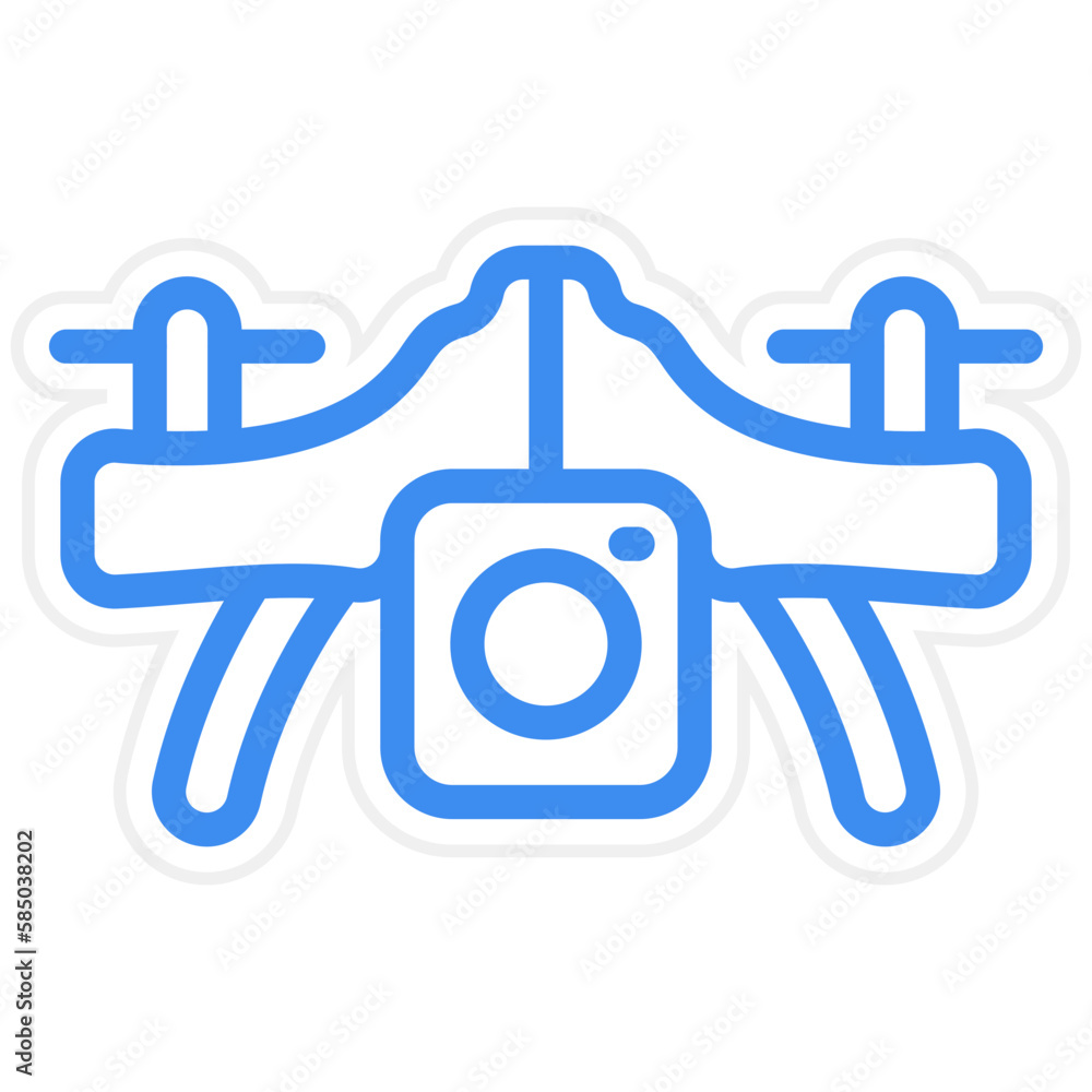 Obraz premium Vector Design Camera Drone Icon Style