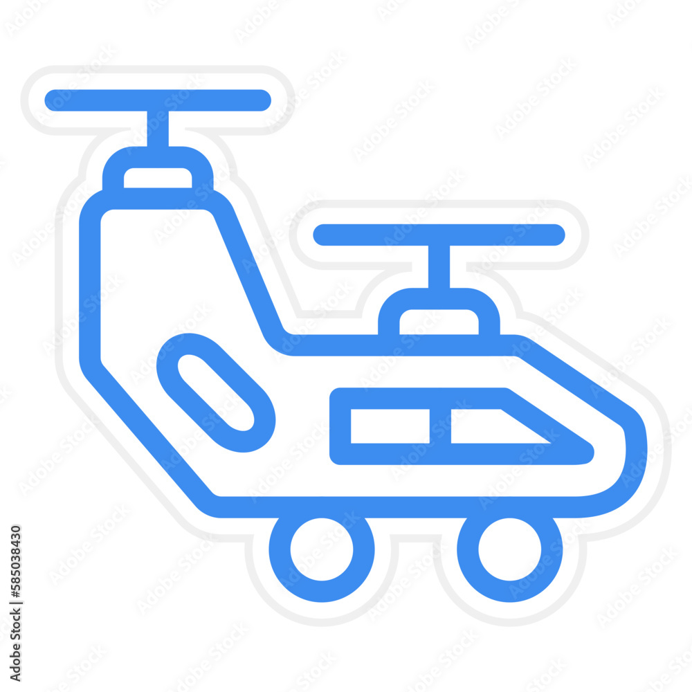 Vector Design Army Helicopter Icon Style Vector Design Army Helicopter Icon Style