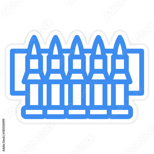 Vector Design Ammunition Icon Style