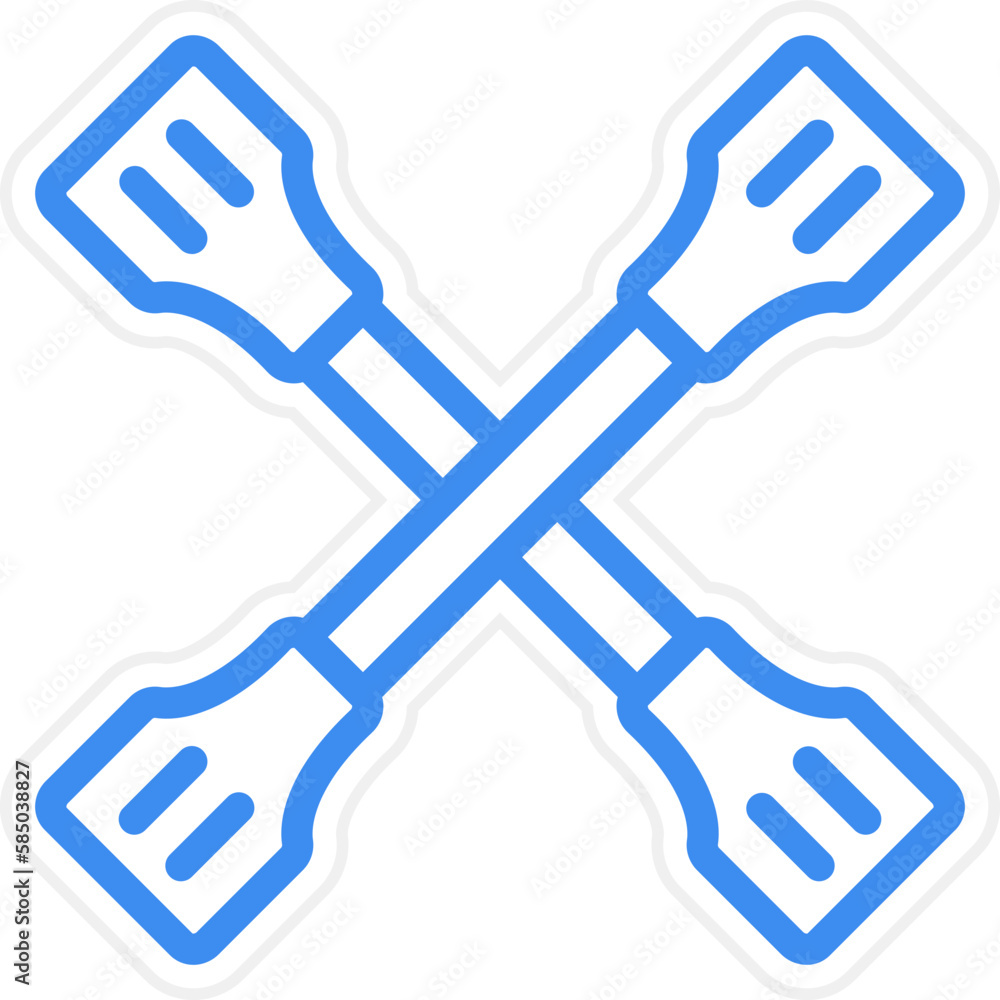Vector Design Paddles Icon Style Vector Design Paddles Icon Style