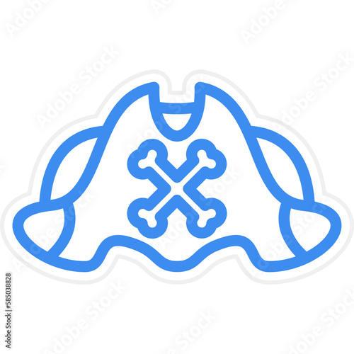 Vector Design Pirate Cap Icon Style