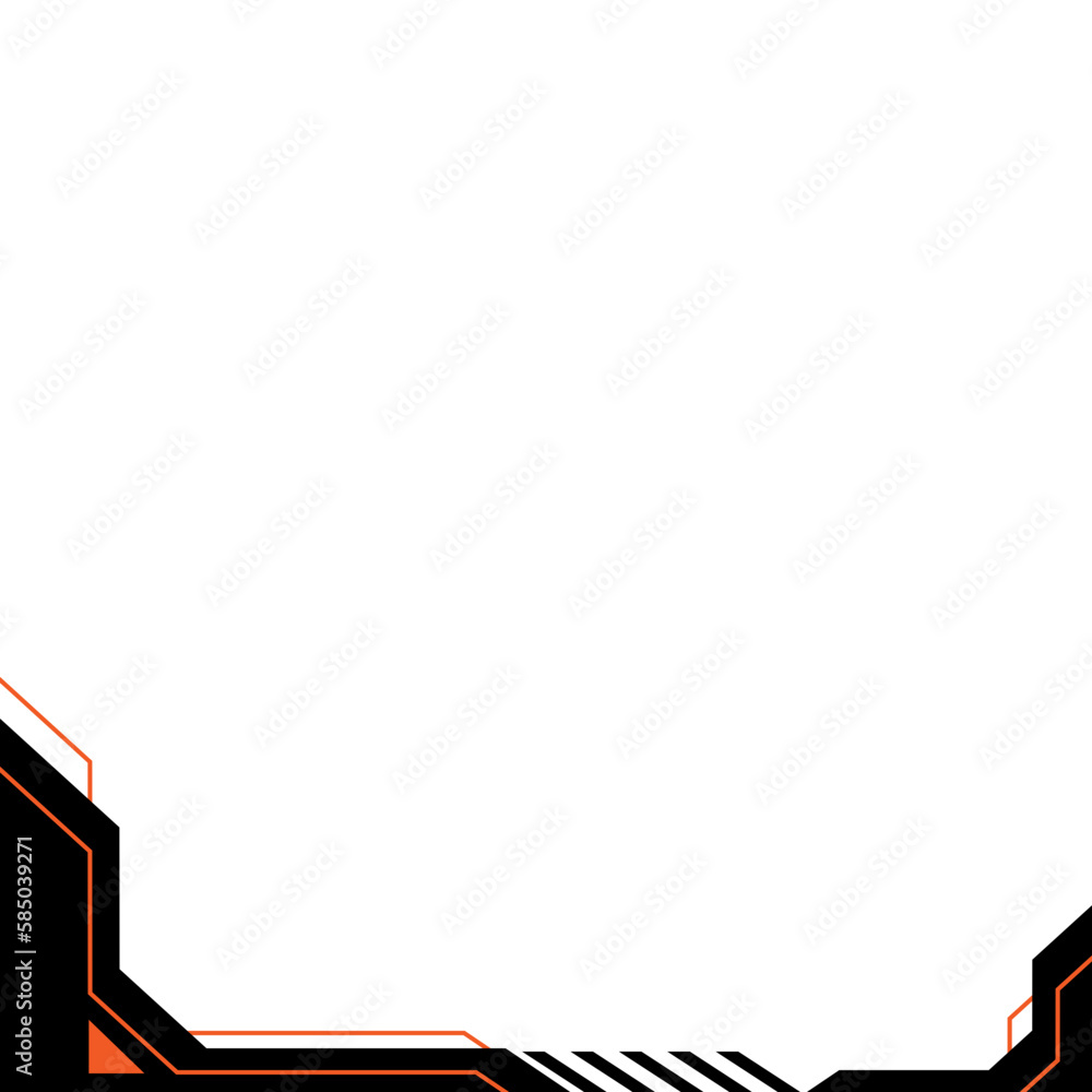 Obraz premium Technology Business Footer