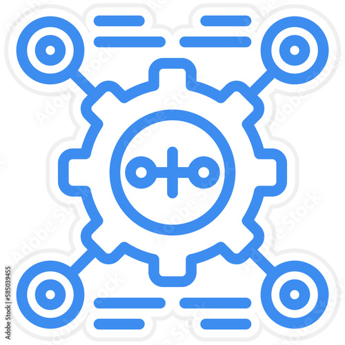 Vector Design Automate Icon Style