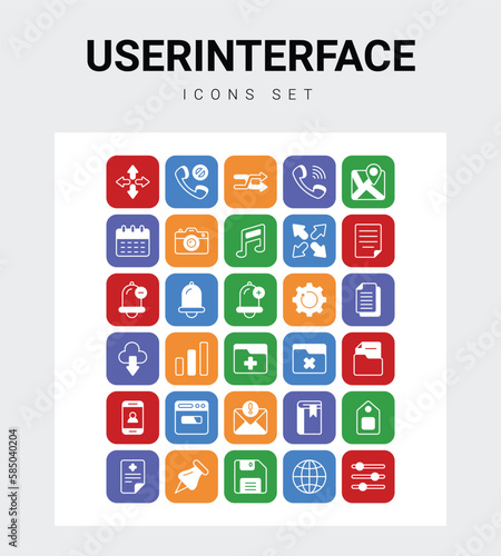 UserInterface related icon set