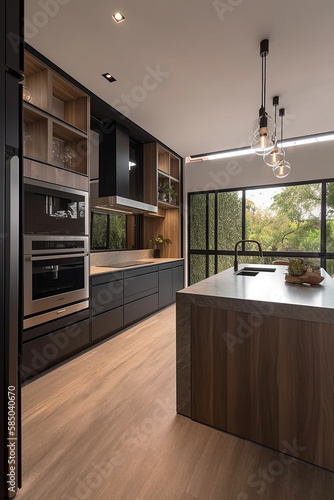 modern kitchen interior