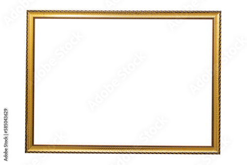 Photo frame or picture with copy space on a white isolated background