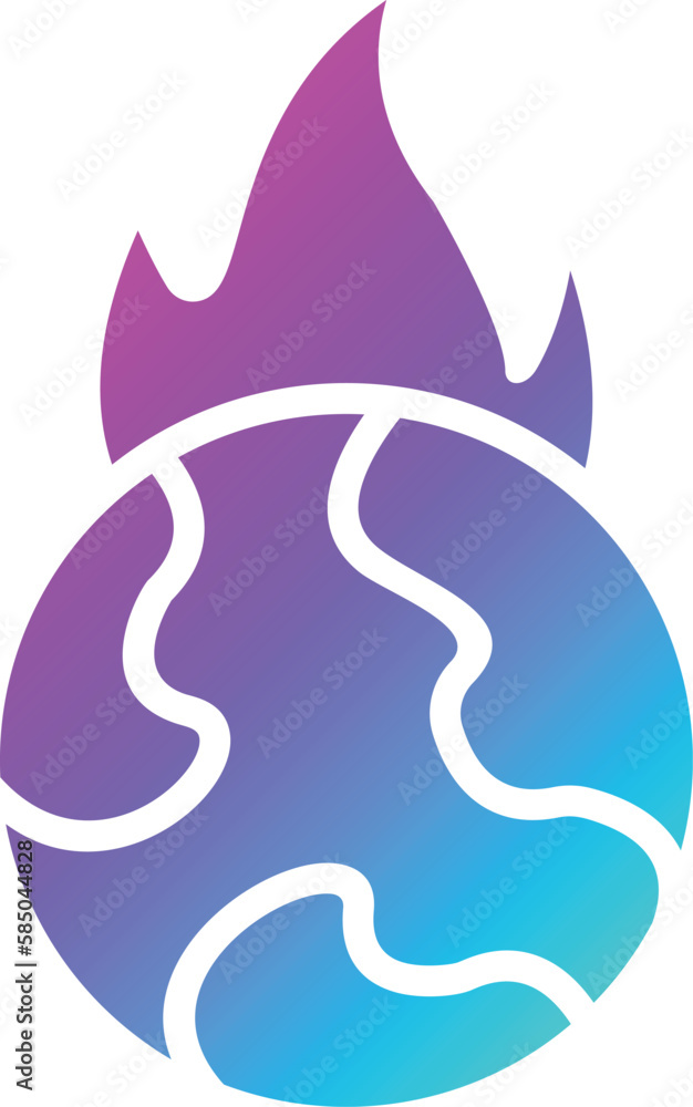 Flame Vector Icon Design Illustration