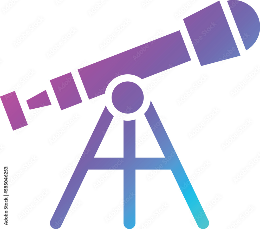 Telescope Vector Icon Design Illustration Telescope Vector Icon Design Illustration